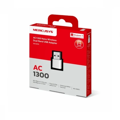 LAN MK Mercusys MA30N USB WiFi AC1300 Nano
