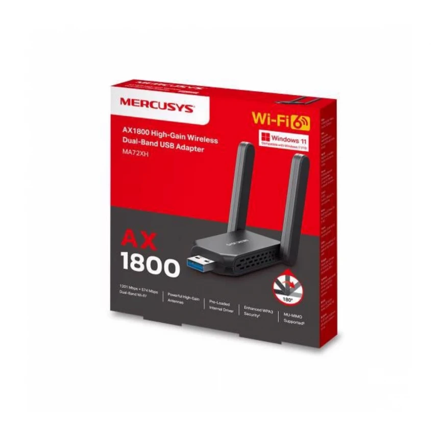 LAN MK Mercusys MA72XH USB WiFi AX1800 High-Gain