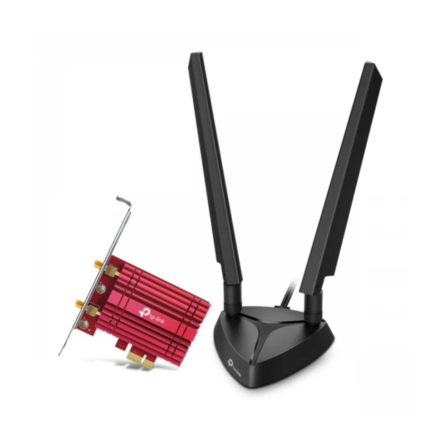 LAN MK PCI-E TP-Link Archer TXE72E WiFi 6 AX5400 dual band 2xExterna antena