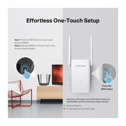 LAN Range Extender Mercusys ME80X AX3000 Wi-Fi