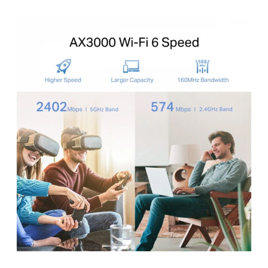 LAN Range extender TP-Link RE705X AX3000 Mesh