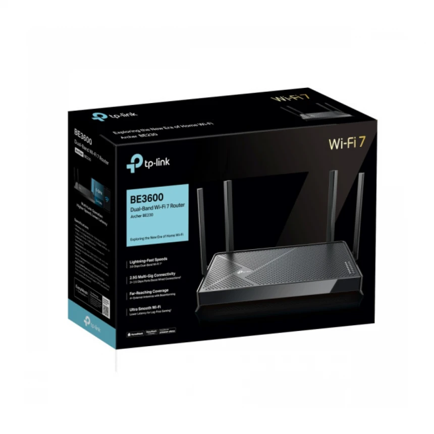 LAN Router TP-LINK Archer BE230 BE3600 WiFi7/2.5Gb WAN/4GLAN