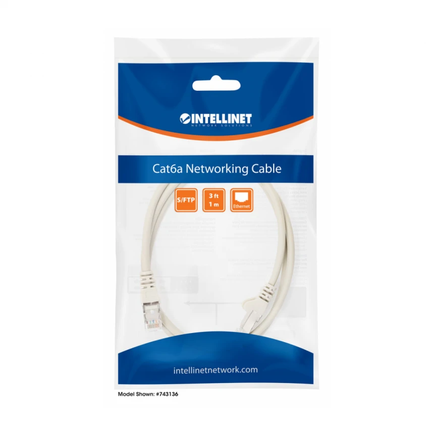 LAN SFTP kabl intellinet 317245 Cat6A CU/LS0H/Sivi/5m
