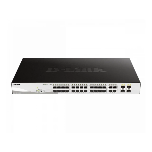 LAN Switch D-Link DGS-1210-28P/E PoE 10/100Mbps 24 PoE port + 4 SFP