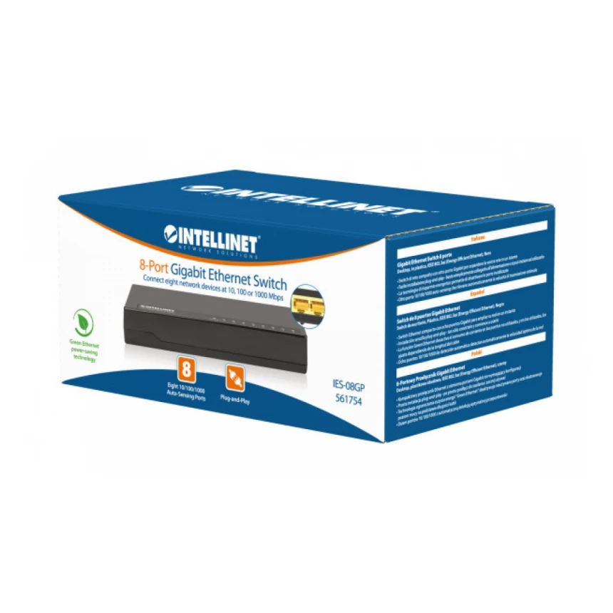 LAN switch Intellinet 561754 10/100/1000 8port
