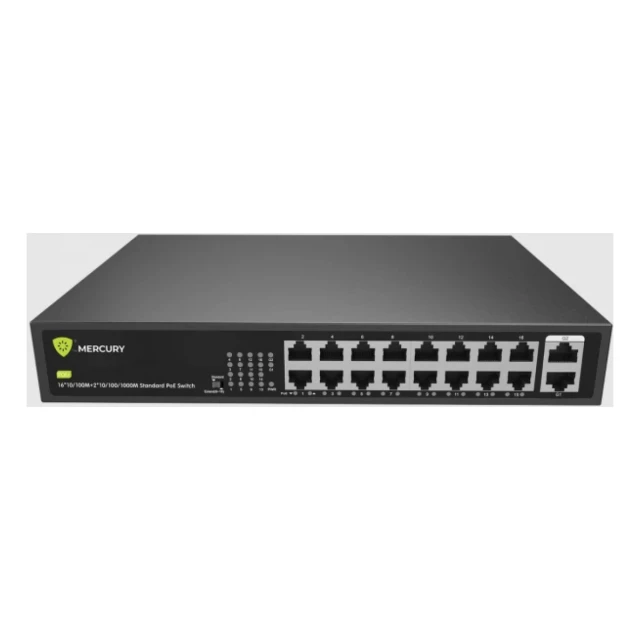 LAN Switch Mercury H1016PL PoE 10/100Mbps