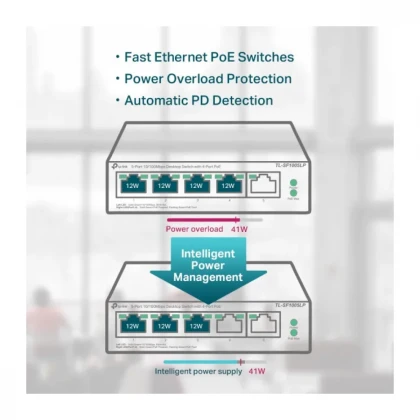 LAN Switch TP-LINK TL-SF1005LP 10/100 5port (4 PoE)
