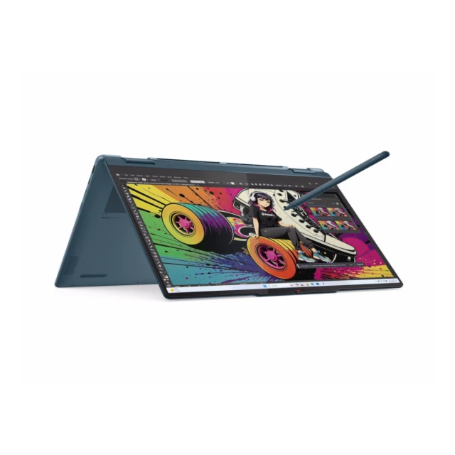 Laptop LENOVO Yoga 7 2in1 14AKP10 DOS/14" WUXGA OLED/Ryzen AI 5-340/24GB/1TB/bklt srb/smaragd