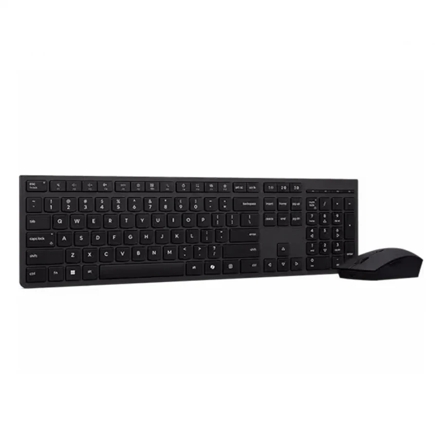 Lenovo Professional Wireless Rechargeable Keyboard and Mouse Combo AI - US English