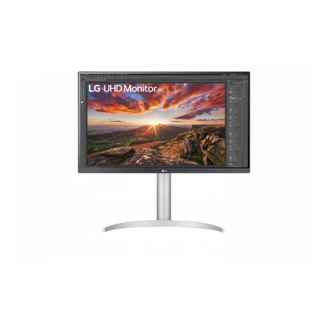 Monitor LG 27UP85NP-W 27"/IPS/3840x2160/60Hz/5ms GtG/HDMIx2,DP,USB/Freesync/pivot,visina/srebrna