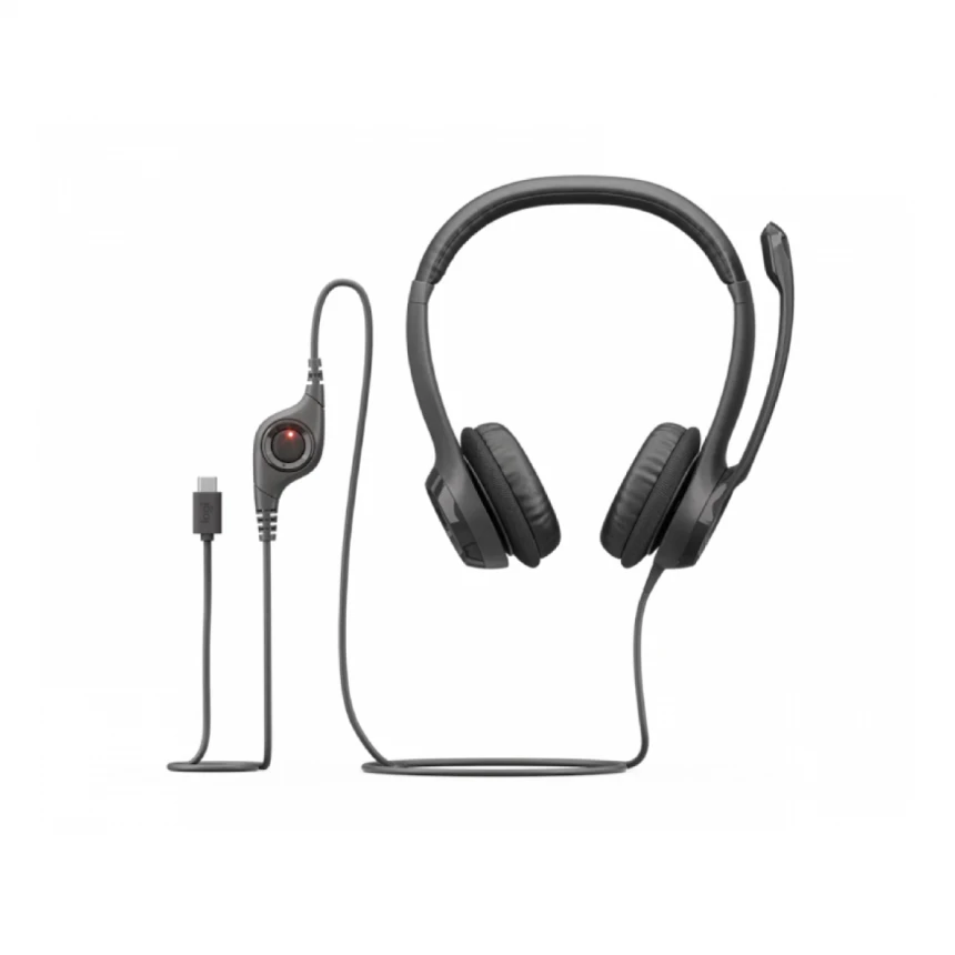 LOGITECH H390 Stereo USB-C slušalice sa mikrofonom crne 