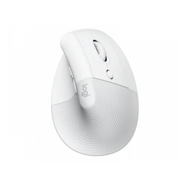 LOGITECH Lift Vertical Ergonomic Wireless miš beli 