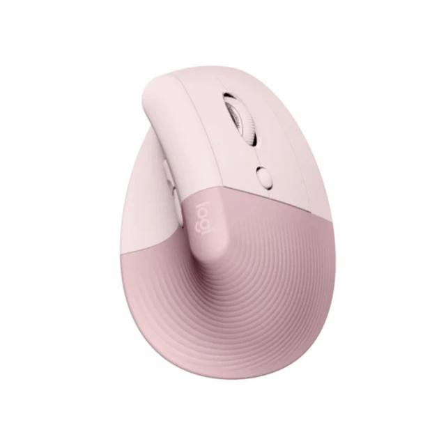 LOGITECH Lift Vertical Ergonomic Wireless miš roze 