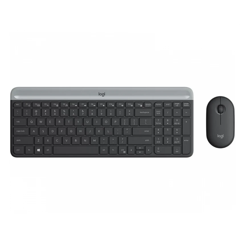 LOGITECH_ MK470 Wireless Desktop US Graphite tastatura + miš 