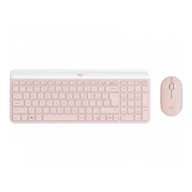 LOGITECH MK470 Wireless Desktop US Roze tastatura + miš 