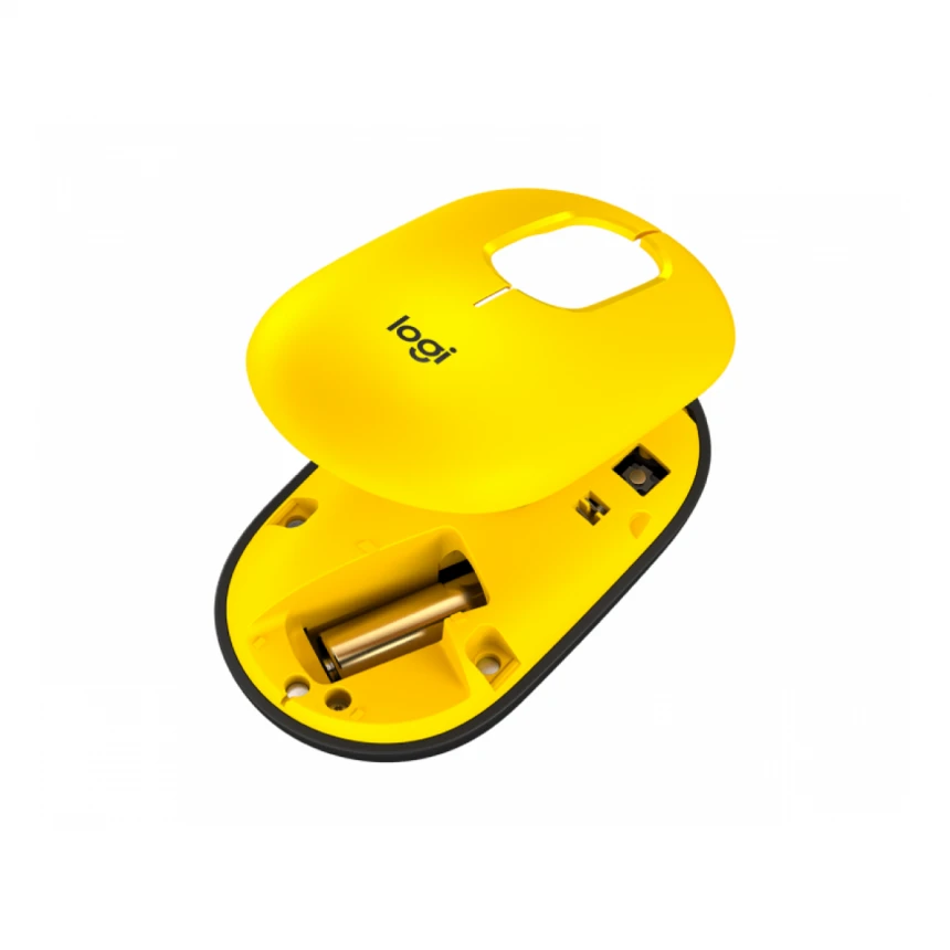 LOGITECH Pop Mouse with Emoji, Blast Yellow miš 