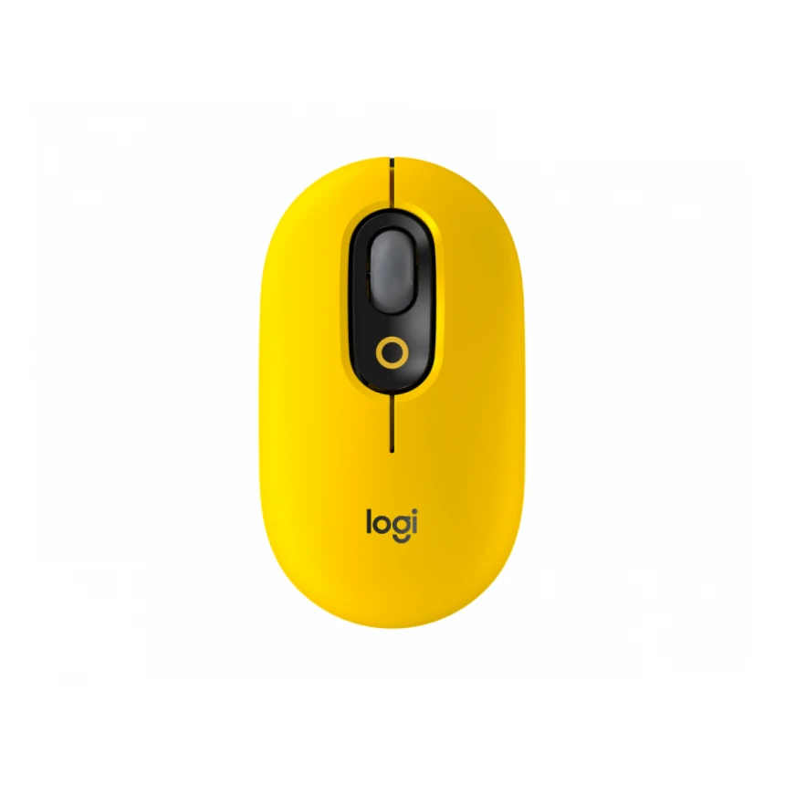 LOGITECH Pop Mouse with Emoji, Blast Yellow miš 