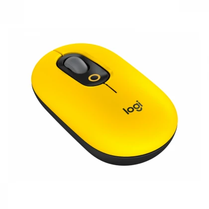 LOGITECH Pop Mouse with Emoji, Blast Yellow miš 