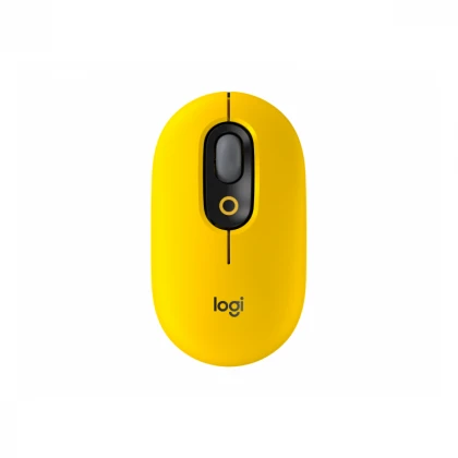 LOGITECH Pop Mouse with Emoji, Blast Yellow miš 