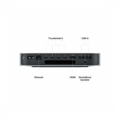 Mac mini M2 Pro sa 10-jezgarnim CPU-om, 16-jezgarnim GPU-om, 16GB objedinjene memorije I 512GB SSD-om