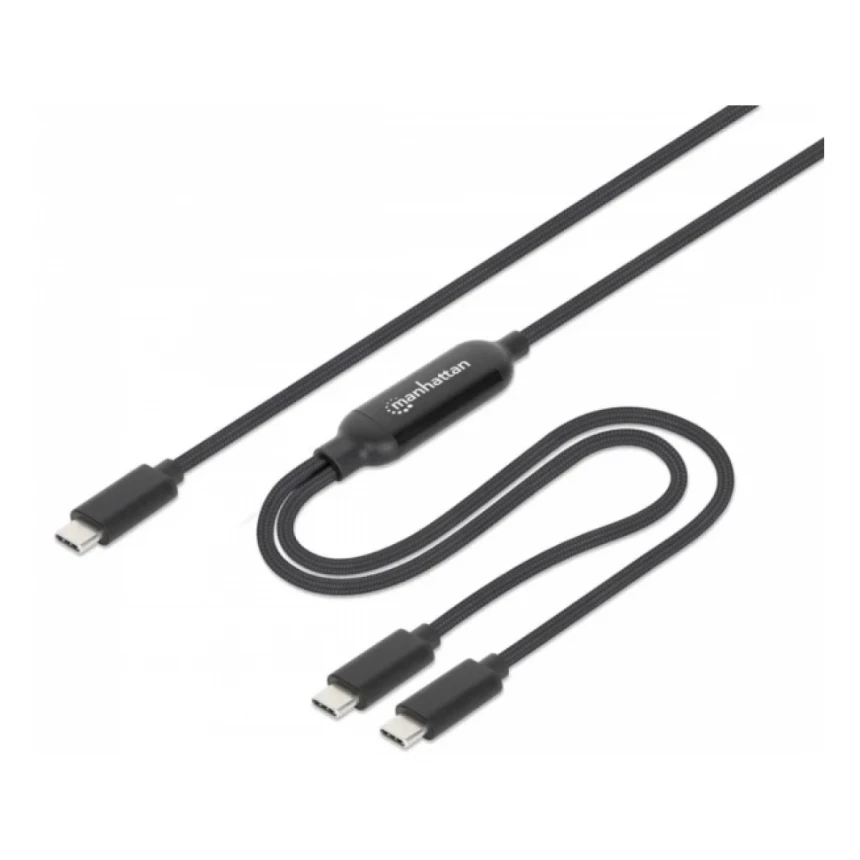 Manhattan Dual USB-C Charging Cable 100 W, 2 m 355810