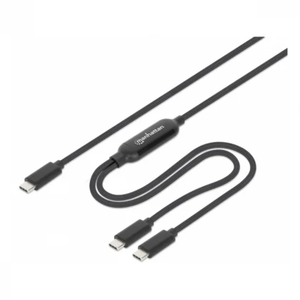 Manhattan Dual USB-C Charging Cable 100 W, 2 m 355810