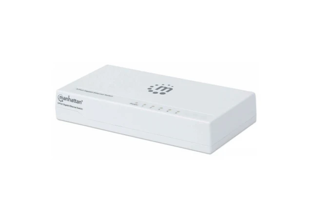 Manhattan Switch 5-Port Gigabit Ethernet, Plastic 560696