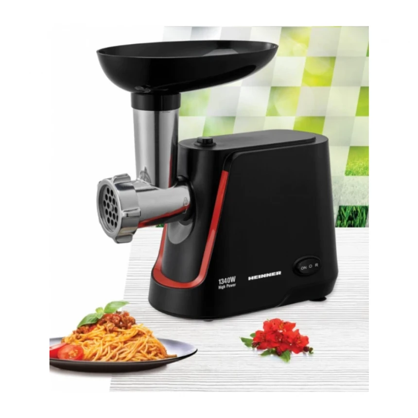 Mašina za mlevenje mesa HEINNER MG-1250BK 1340W/1.5kg/m