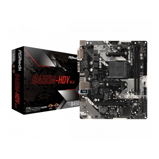 Matična ploča ASROCK B450M HDV-R4.0/AM4