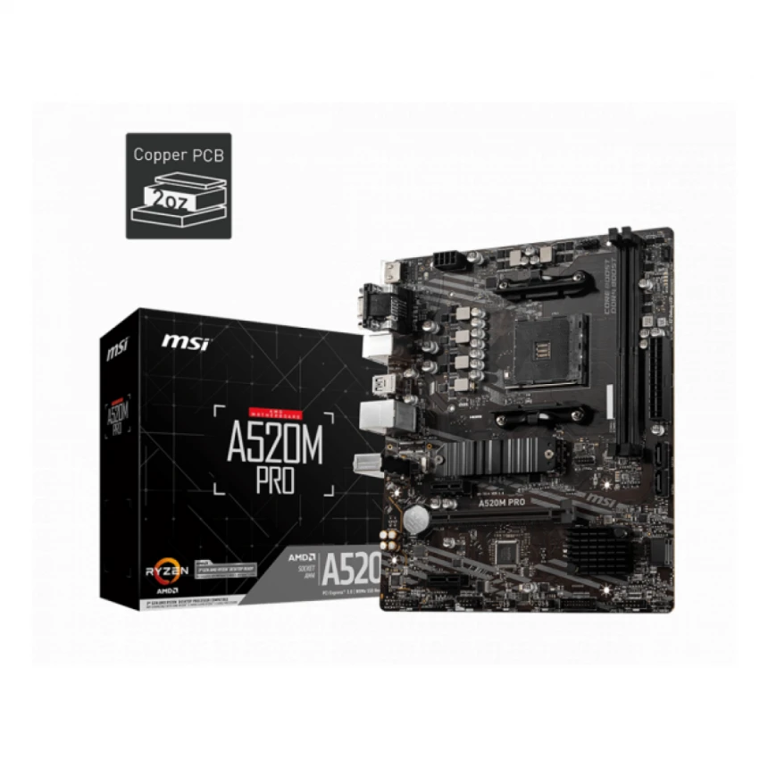 MB AM4 MSI A520M-A PRO