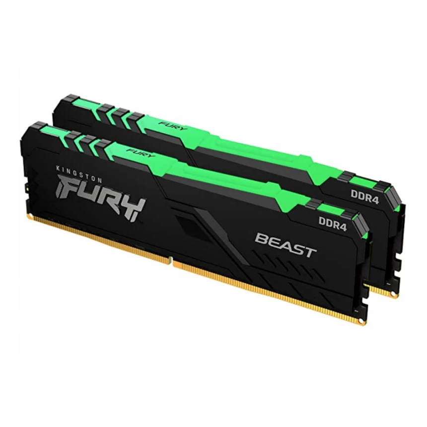 Memorija KINGSTON 16GB(2x8GB)/DIMM/DDR4/3200MHz/CL16/FURY Beast RGB