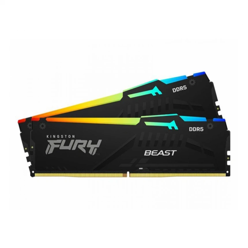 Memorija KINGSTON 16GB(2x8GB)/DIMM/DDR5/5600MHz/CL36/FURY Beast RGB EXPO