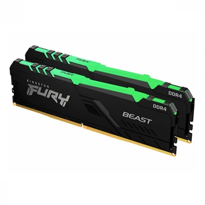 Memorija KINGSTON 16GB(2x8GB)/DIMM/DDR4/3200MHz/CL16/FURY Beast RGB