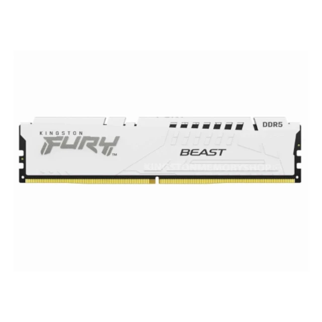 Memorija KINGSTON 16GB/DIMM/DDR5/5200MHz/CL40/FURY Beast White XMP