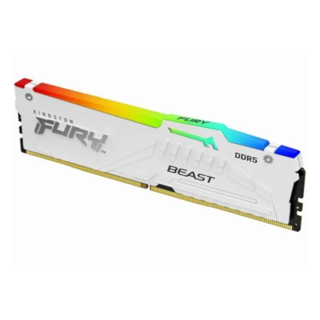 Memorija KINGSTON 16GB/DIMM/DDR5/6000MHz/CL36/FURY Beast White RGB EXPO