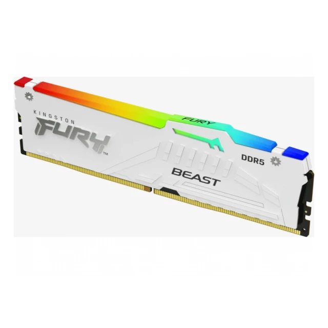 Memorija KINGSTON 16GB/DIMM/DDR5/5600MHz/CL36/FURY Beast RGB/bela