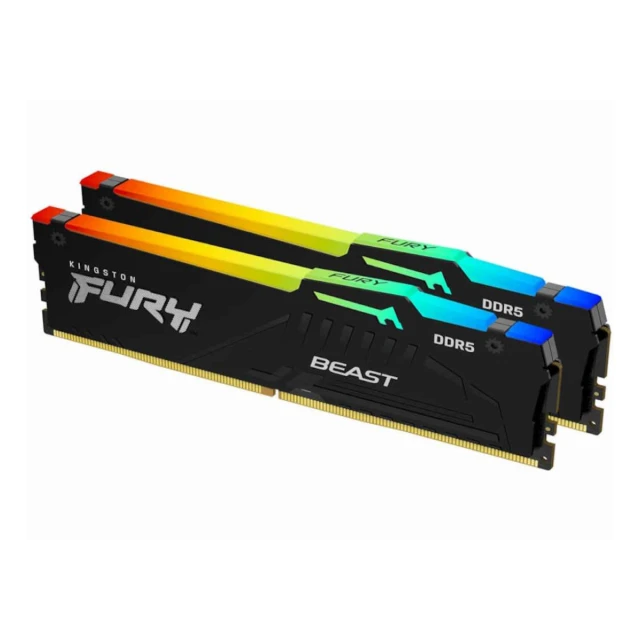 Memorija KINGSTON 32GB(2x16GB)/DIMM/DDR5/6000MHz/CL36/FURY Beast RGB EXPO