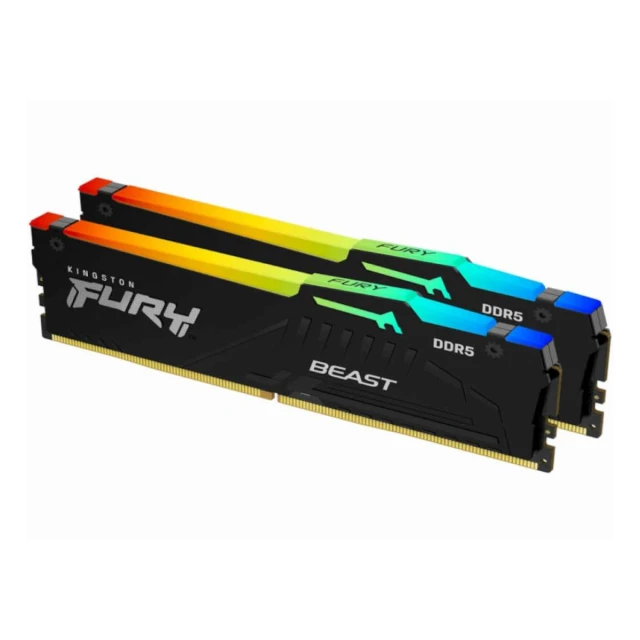 Memorija KINGSTON 32GB(2x16GB)/DIMM/DDR5/6800MHz/CL34/FURY Beast RGB XMP