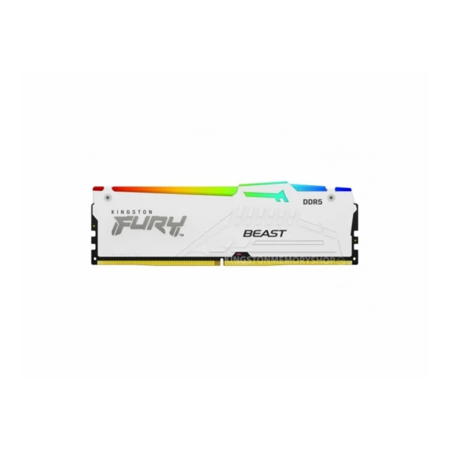 Memorija KINGSTON 32GB/DIMM/DDR5/5600MHz/CL36/FURY Beast White RGB EXPO