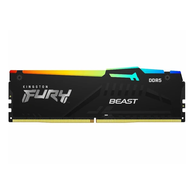 Memorija KINGSTON 64GB (2x32GB)/DIMM/DDR5/6000MHz/CL40/FURY Beast RGB XMP