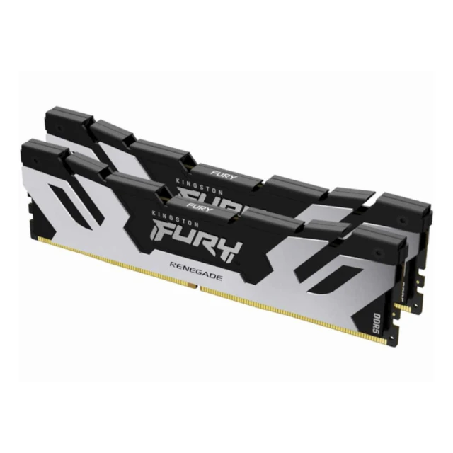 Memorija KINGSTON 96GB(2x48GB)/DIMM/DDR5/6000MHz/CL32/FURY Renegade Silver XMP