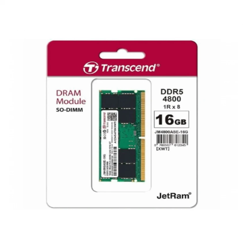 Memorija TRANSCEND 16GB/SODIMM/DDR5/4800MHz/CL40/crna