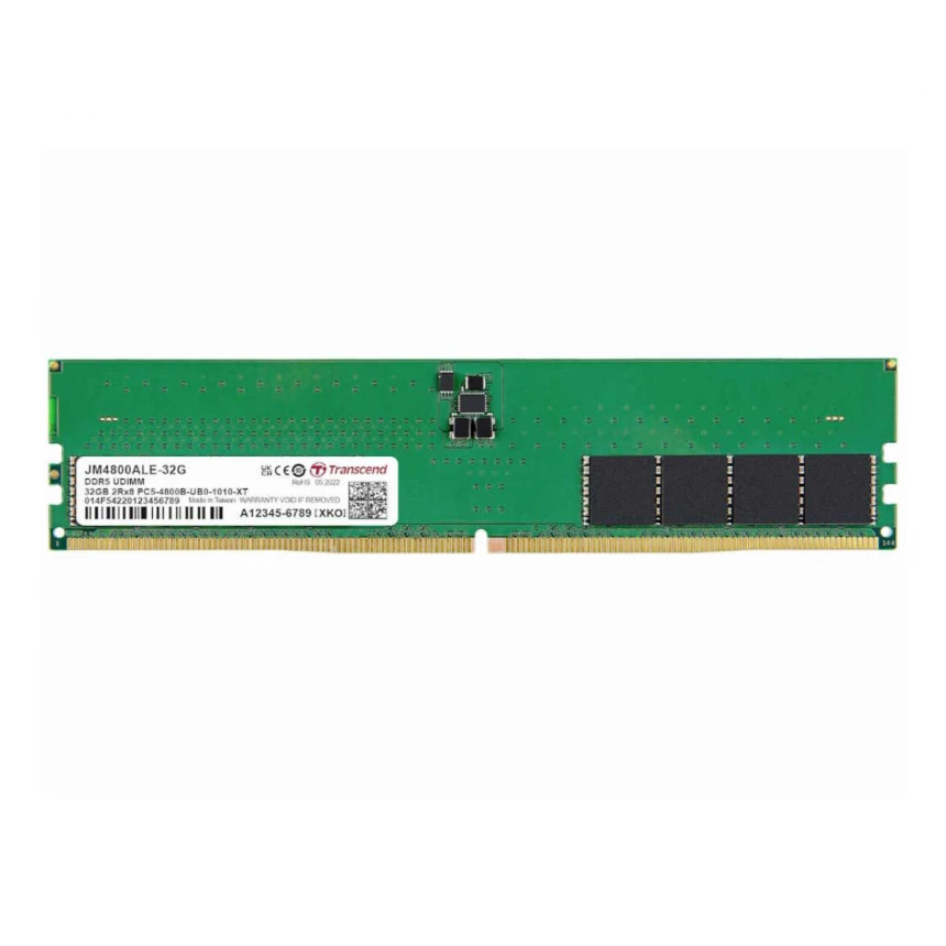 Memorija TRANSCEND 32GB/DIMM/DDR5/4800MHz/CL40/crna
