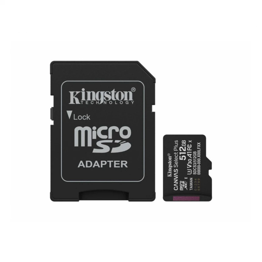 Memorije kartice KINGSTON SDCS3/512GBSP/microSDXC/512GB/Class10 U1/150MB/s