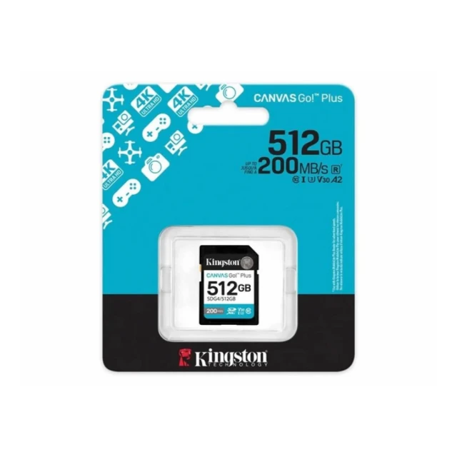 Memorije kartice KINGSTON SDG4/512GB/Canvas Go! Plus/Class10 UHS-I