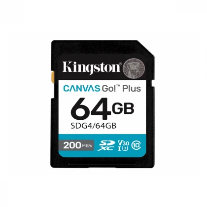 Memorije kartice KINGSTON SDG4/64GB/64GB SDXC Canvas Go Plus Gen4 200MB/s C10 UHS-I U3 V30