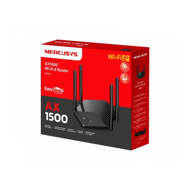 MERCUSYS MR60X(EU) AX1500 Wi-Fi 6 Router 