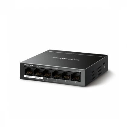 MERCUSYS MS106LP(UN) 6-Port 10/100Mbps Desktop Switch with 4-Port PoE+ 