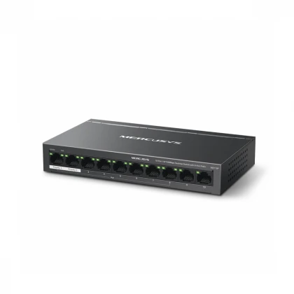 MERCUSYS MS110P(UN) 0-Port 10/100Mbps Desktop Switch with 8-Port PoE+ 