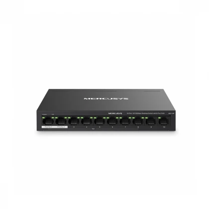 MERCUSYS MS110P(UN) 0-Port 10/100Mbps Desktop Switch with 8-Port PoE+ 